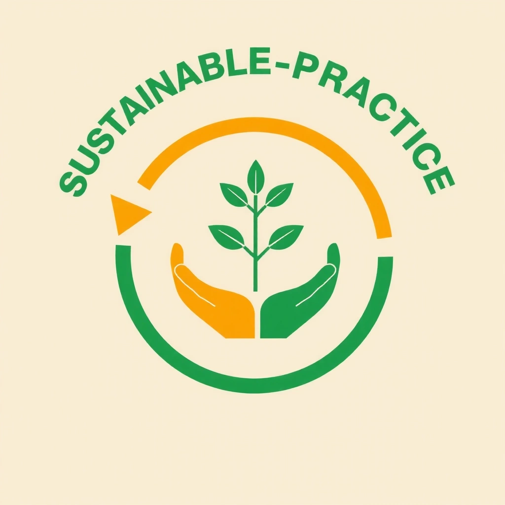 Abstract icon representing sustainable practices